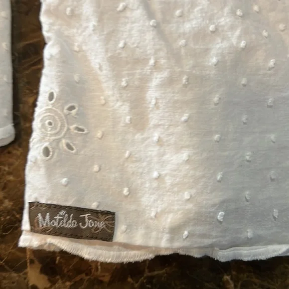 XL Matilda Jane very cute light weight white top A433 - Picture 6 of 6